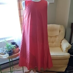 COS A line ruffled dress with pockets